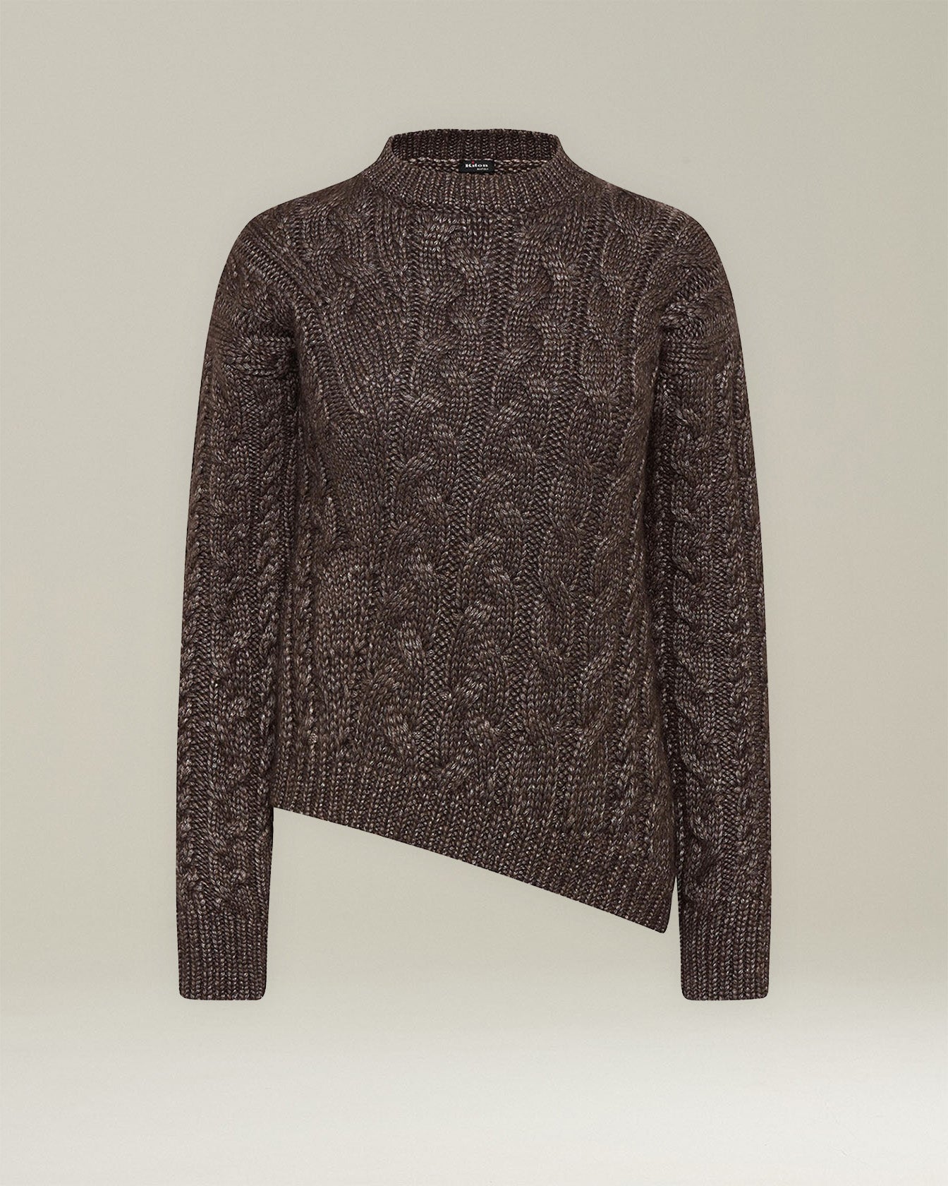Kiton Kaschmir Seide Pullover Zopf Gr 44 navy
