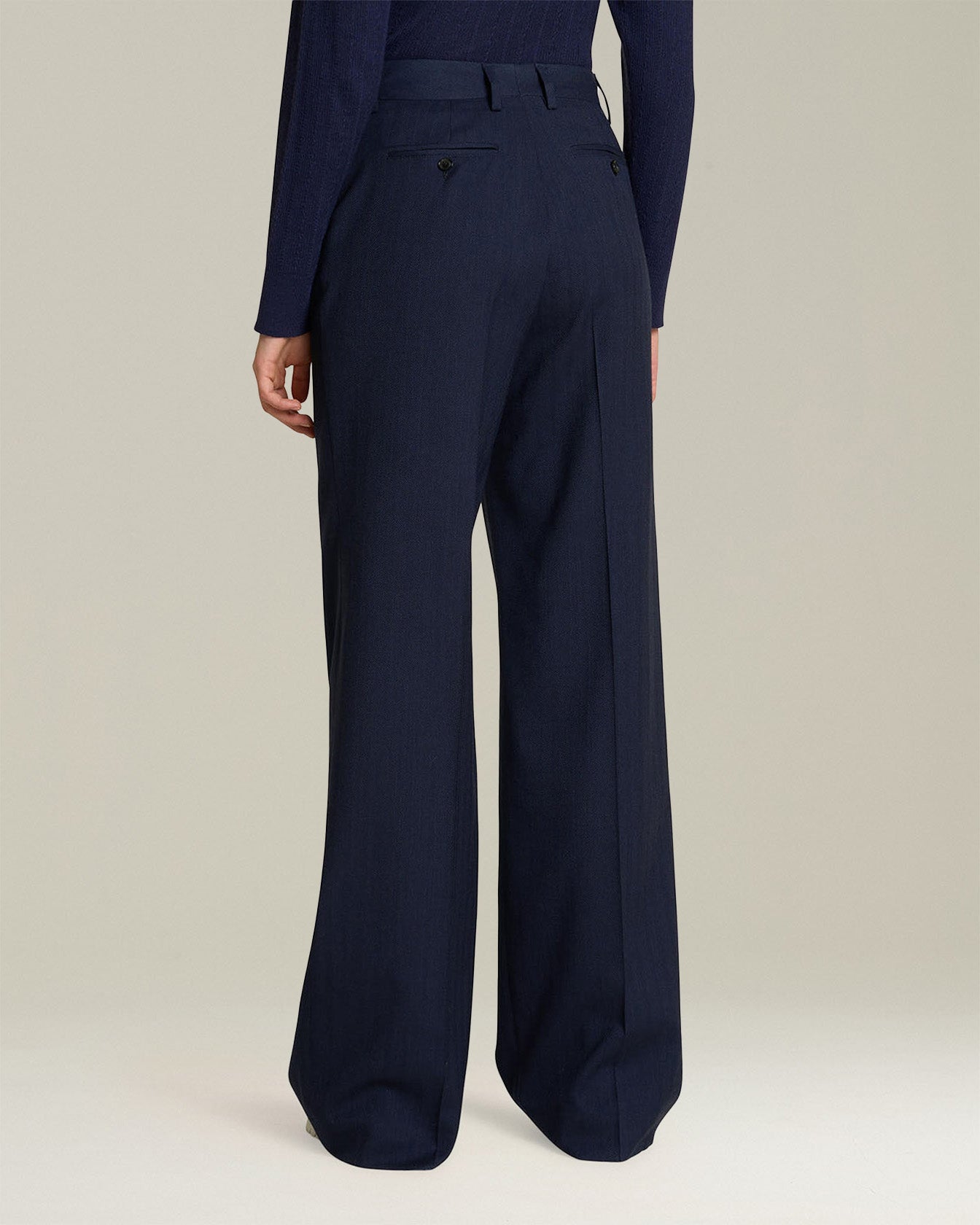 Kiton Herringbone Wool Hose Wollhose Größe 42 Fischgrät