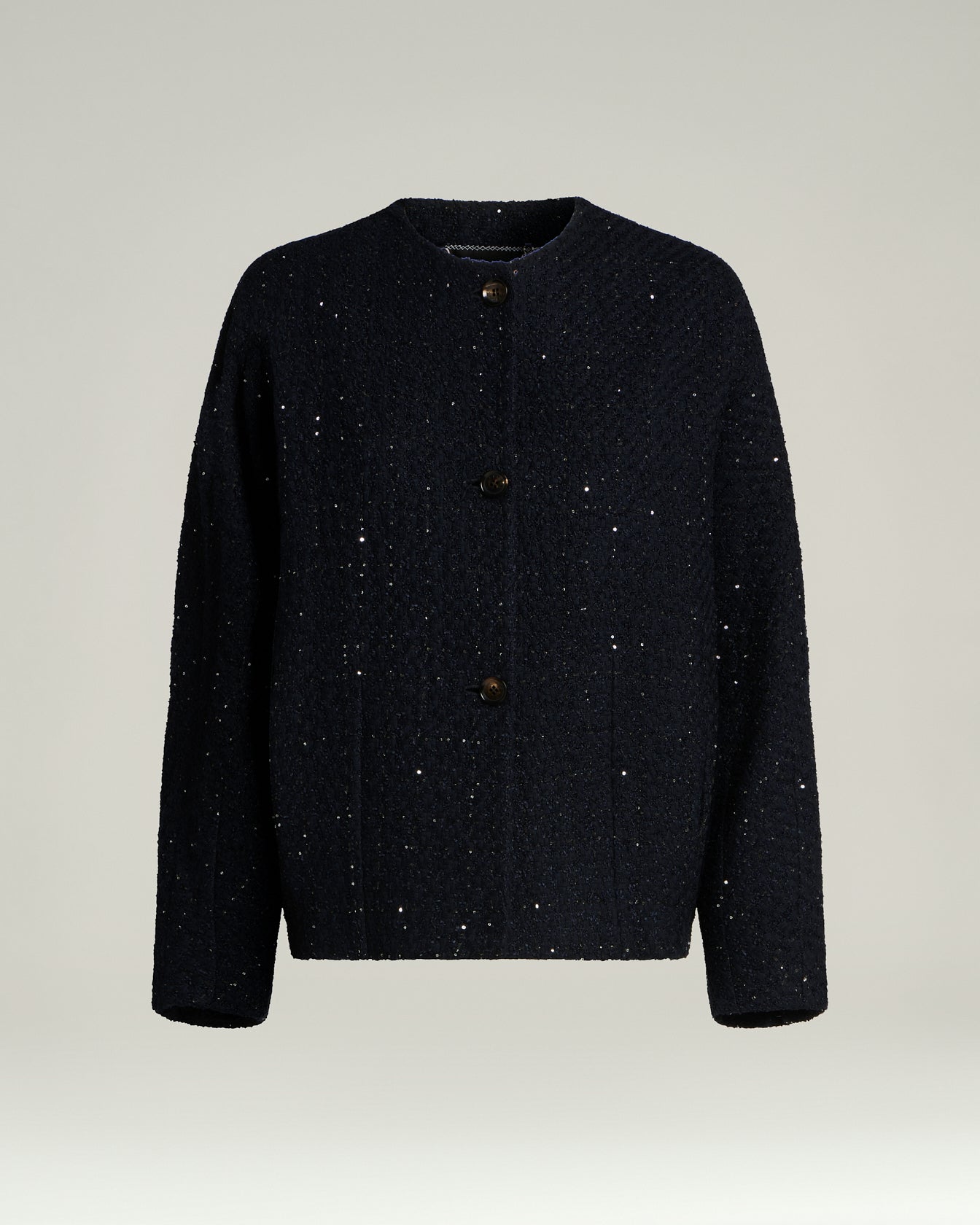 Kiton Tailored Silk-Blend Blazer navy Seidenmix