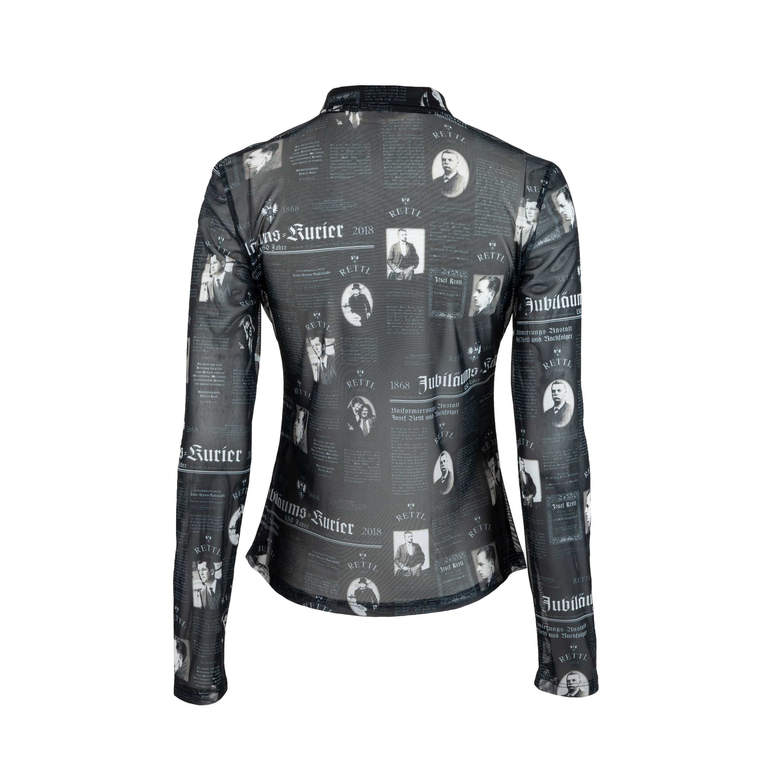 Rettl Women Nova Blusenshirt Mesh schwarz-weiß