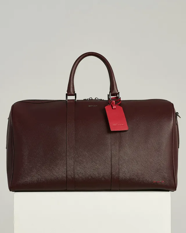 Kiton Bags Wallets Wine Red Reisetasche TU Kalbsleder