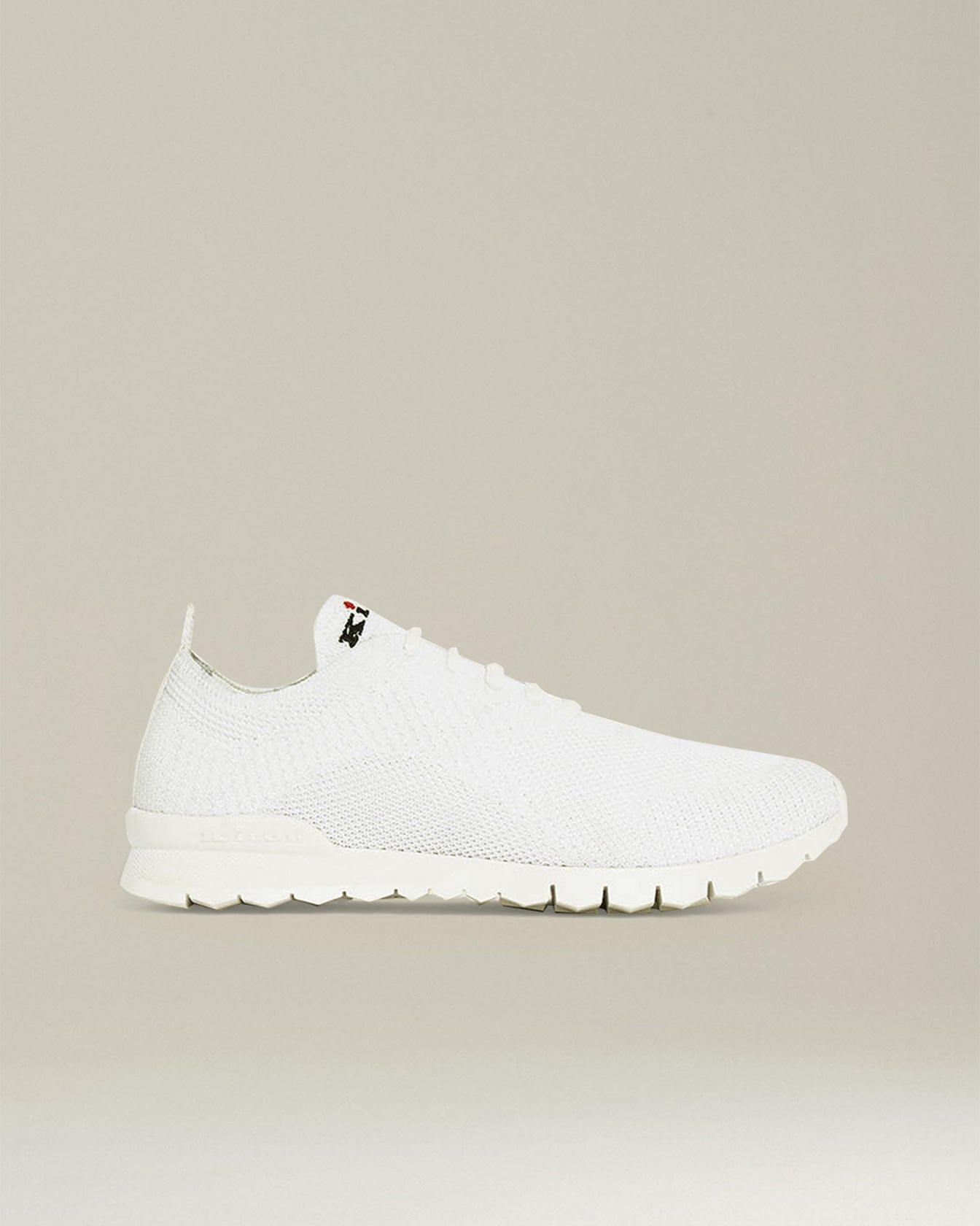 Kiton Shoes Fit Sneaker Baumwoll-Strick Weiße Sohle