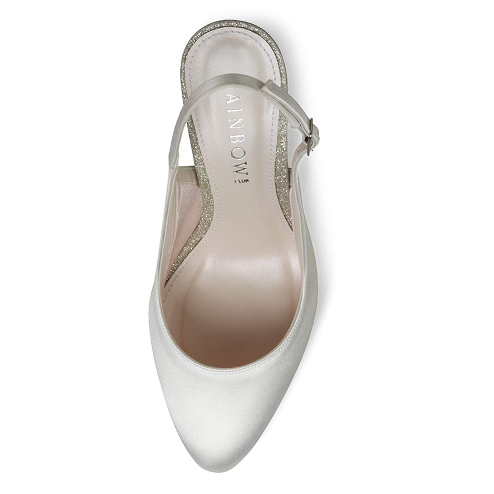 Rainbow Club Timeless Shelli Slingback Pumps Ivory 40,5 Satin