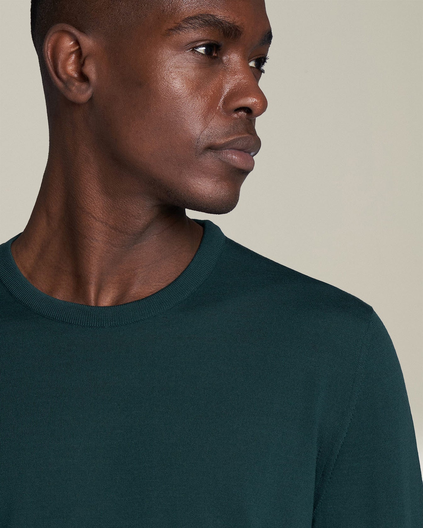 Kiton Knitwear Jersey Pullover L Wolle Grün 14 Micron