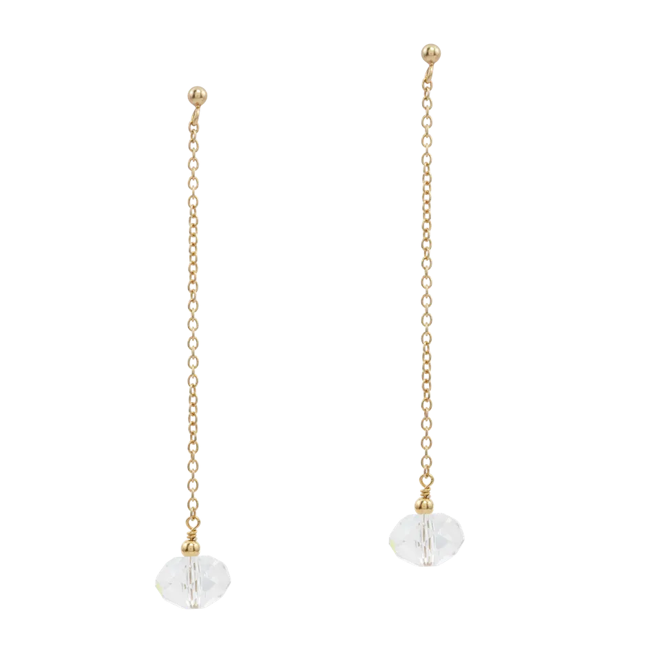 Juvelan Mystical Ohrhänger Kristall Gold 7,5 cm