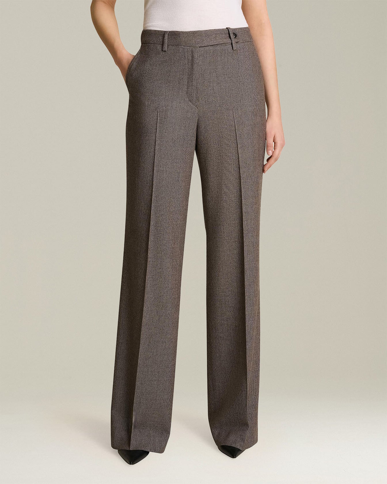 Kiton Pantalone in Lana e Cashmere Damenhose Wolle Kaschmir gerade