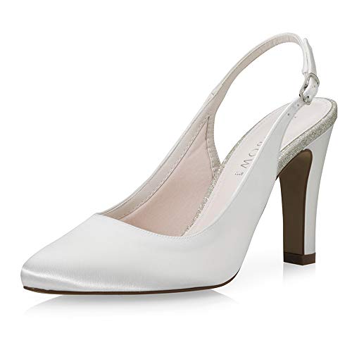 Rainbow Club Timeless Shelli Slingback Pumps Ivory 40,5 Satin