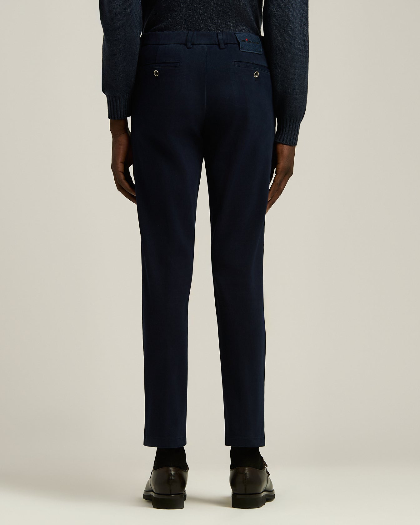 Kiton Trousers Stretch-Hose Baumwolle Navy