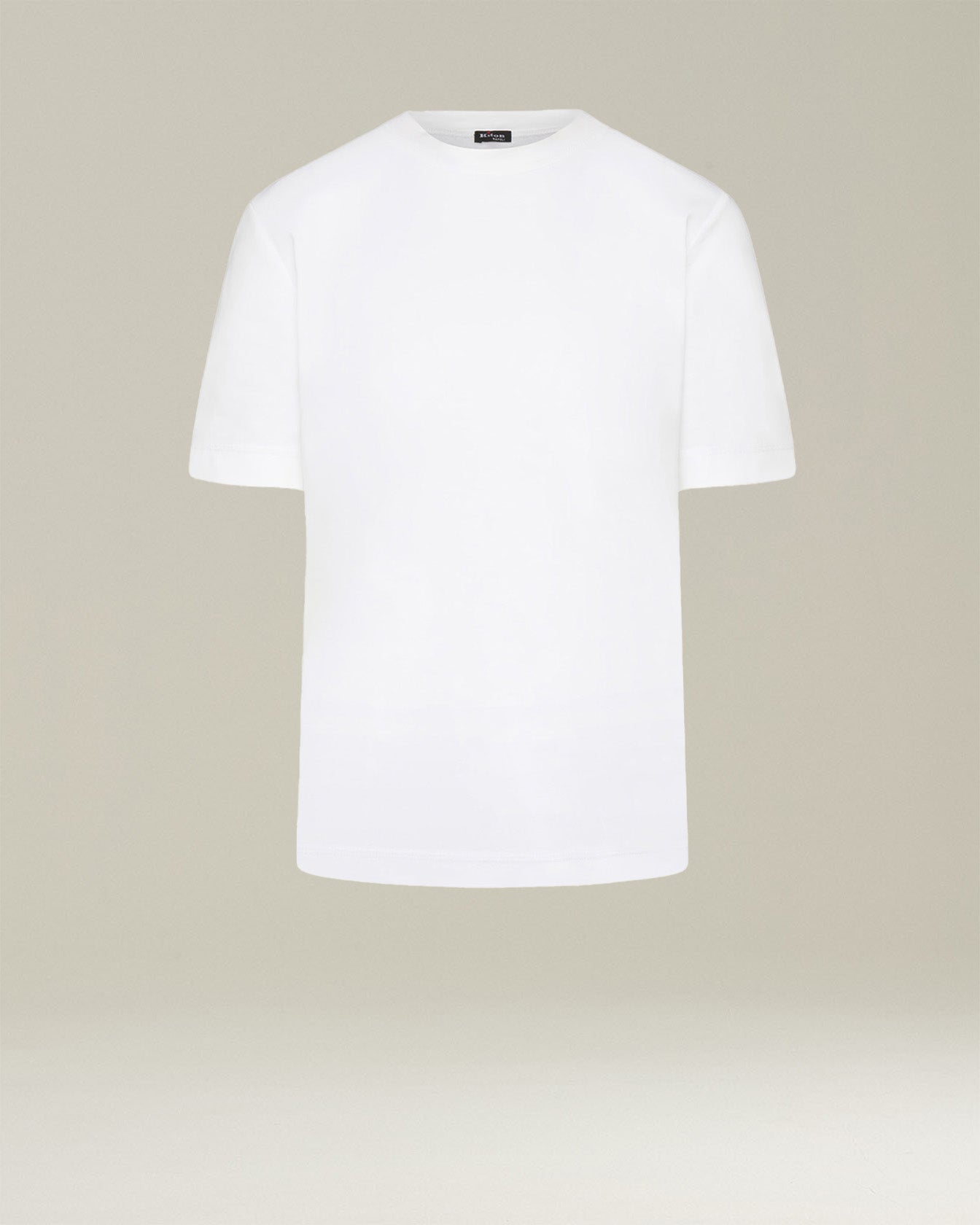 Kiton Shirts T-Shirt weiß Baumwolle Kurzarm
