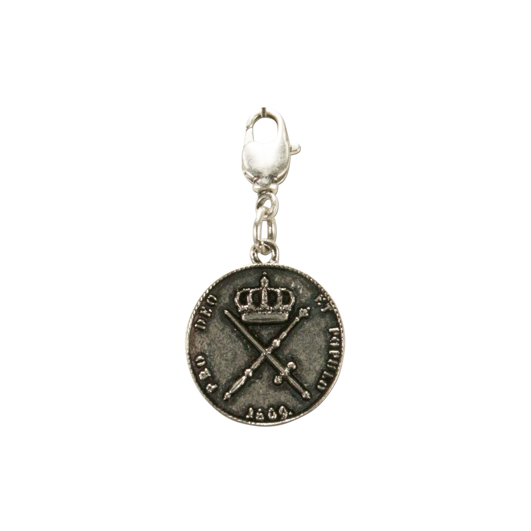 Alpenflüstern DAHEIM AAH161 Trachten-Anhänger Adlermünze medium antik-silber