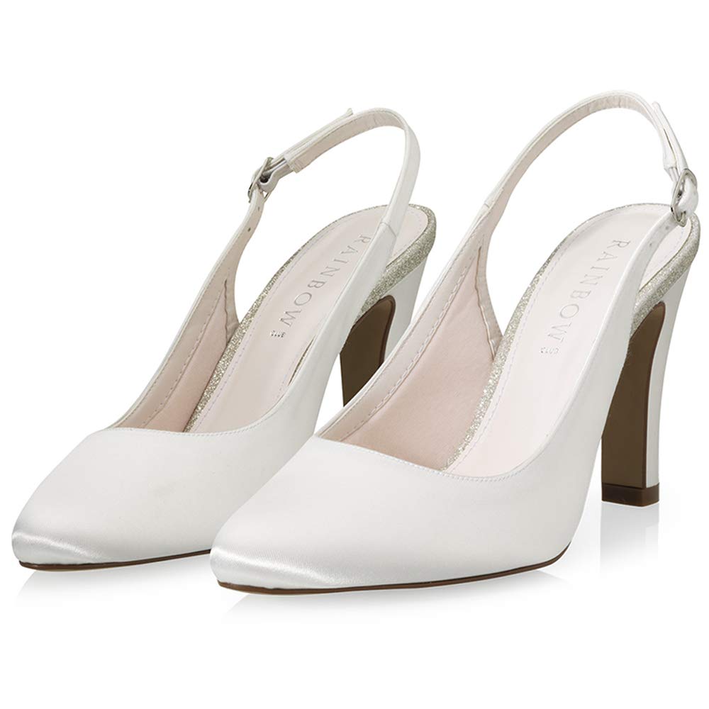 Rainbow Club Timeless Shelli Slingback Pumps Ivory 40,5 Satin