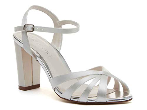 Rainbow Club Timeless Blake Sandalette Ivory Satin 9cm