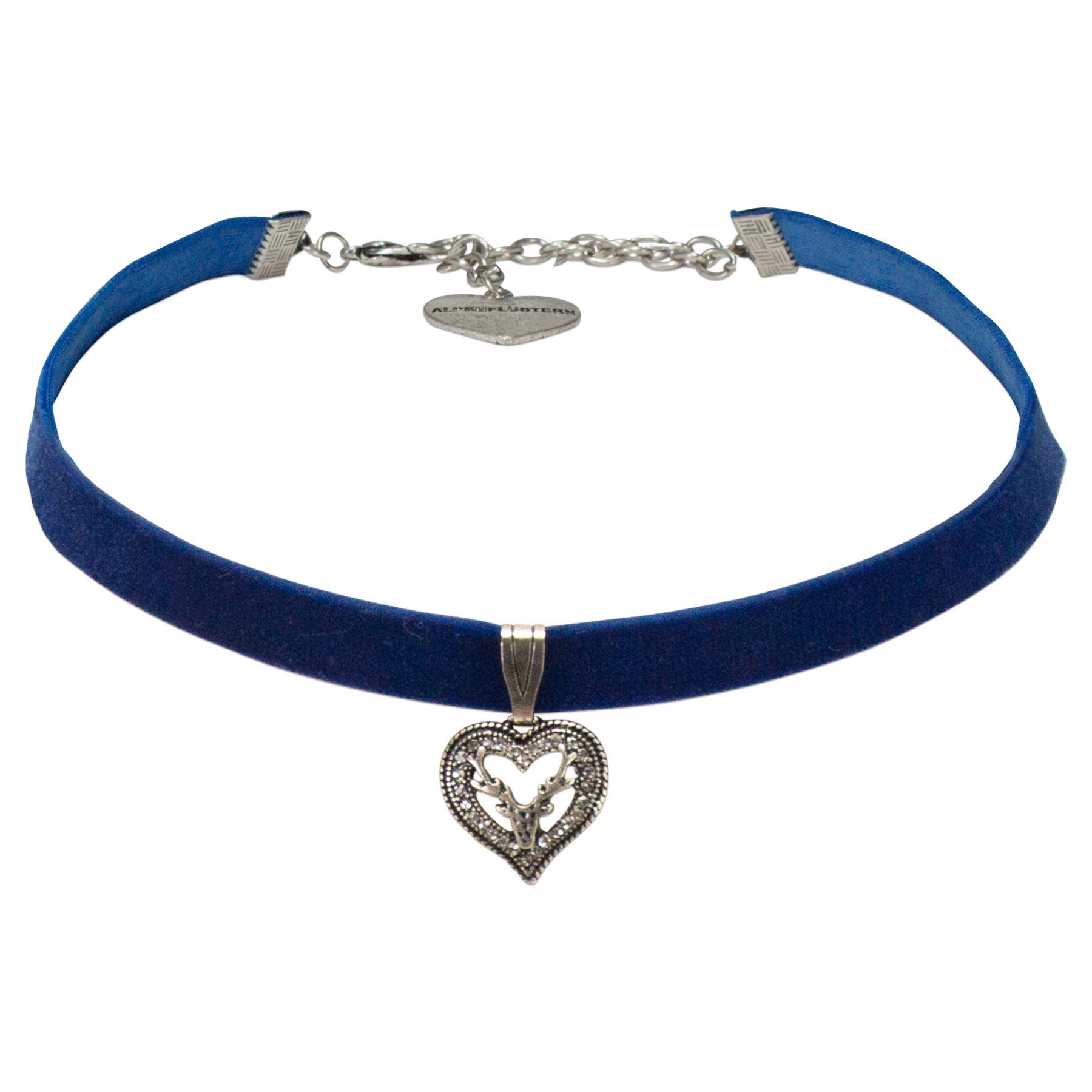 Alpenflüstern Daheim DHK263 Kropfband Blau schmal