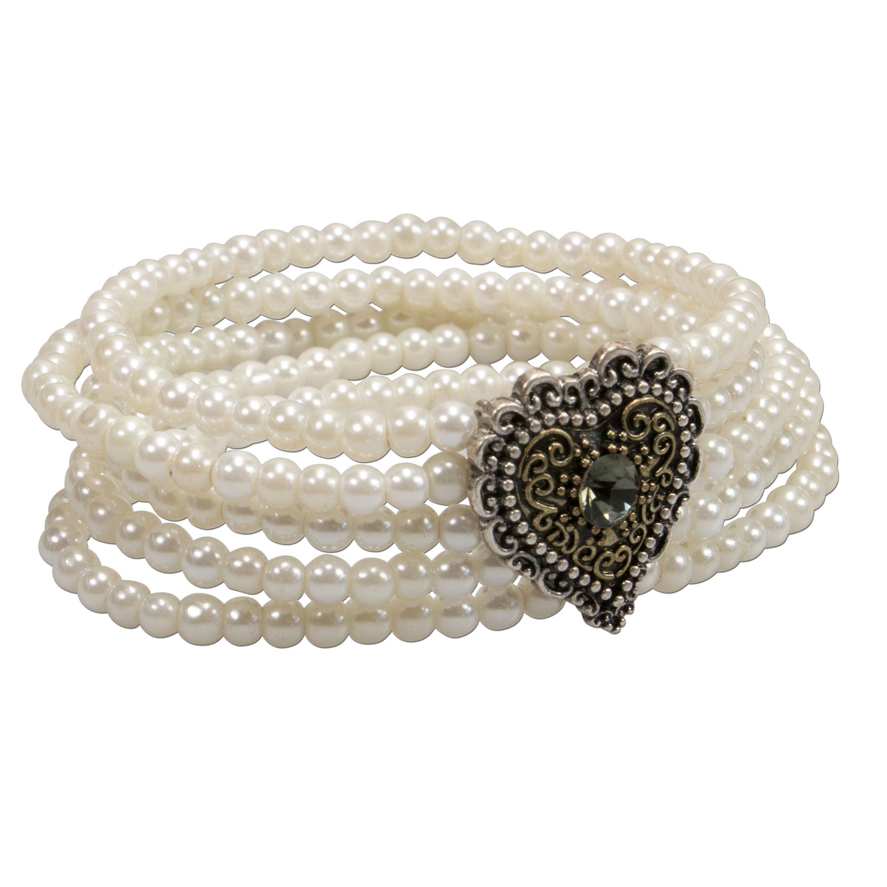 Alpenflüstern DAHEIM DAB057 Perlen-Armband Margarethe bicolor