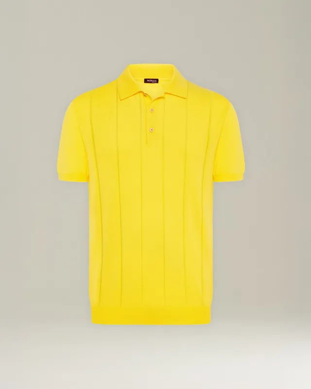 Kiton Polo Poloshirt Baumwolle Ripp M