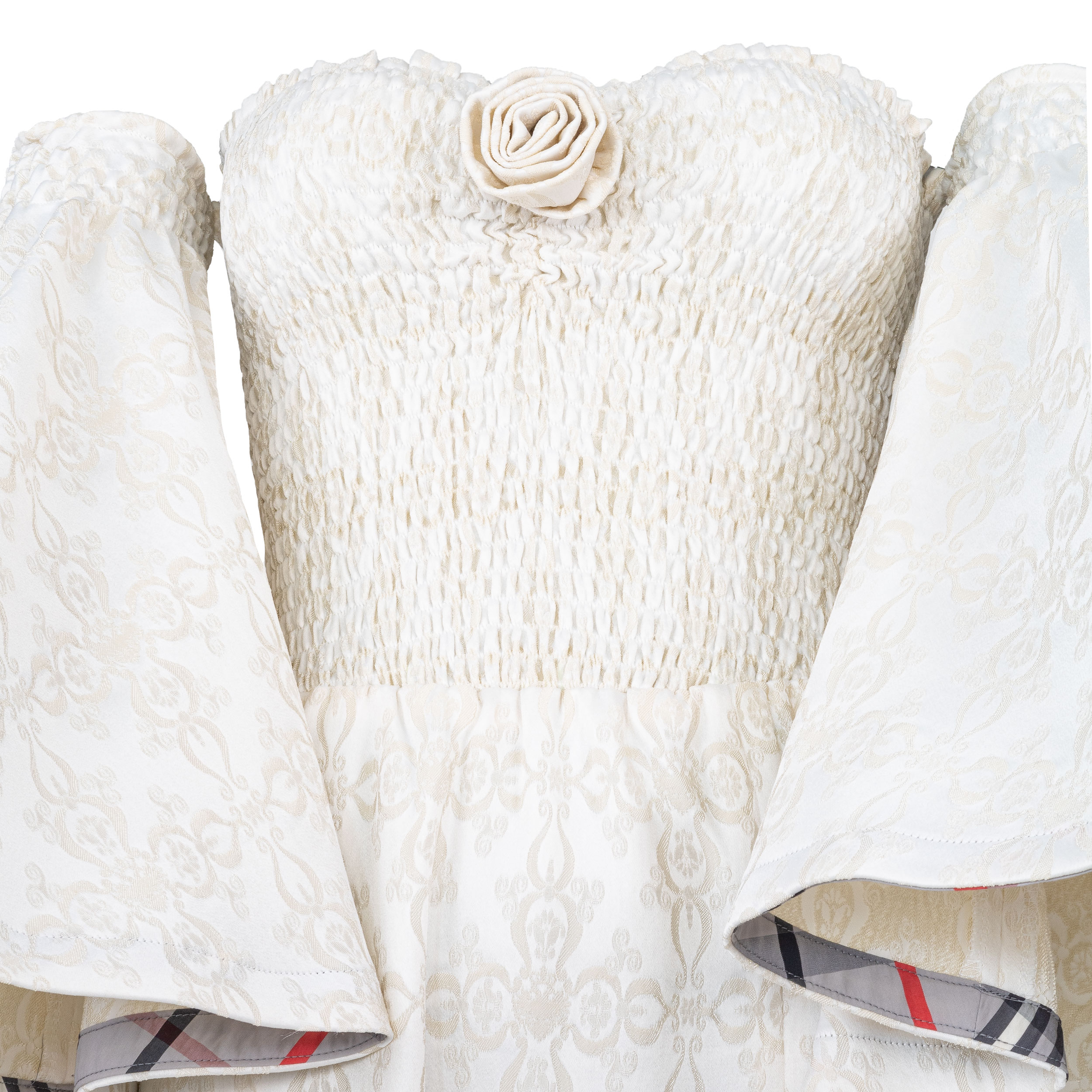 Rettl Women Francy Kleid Stretchbrokat creme
