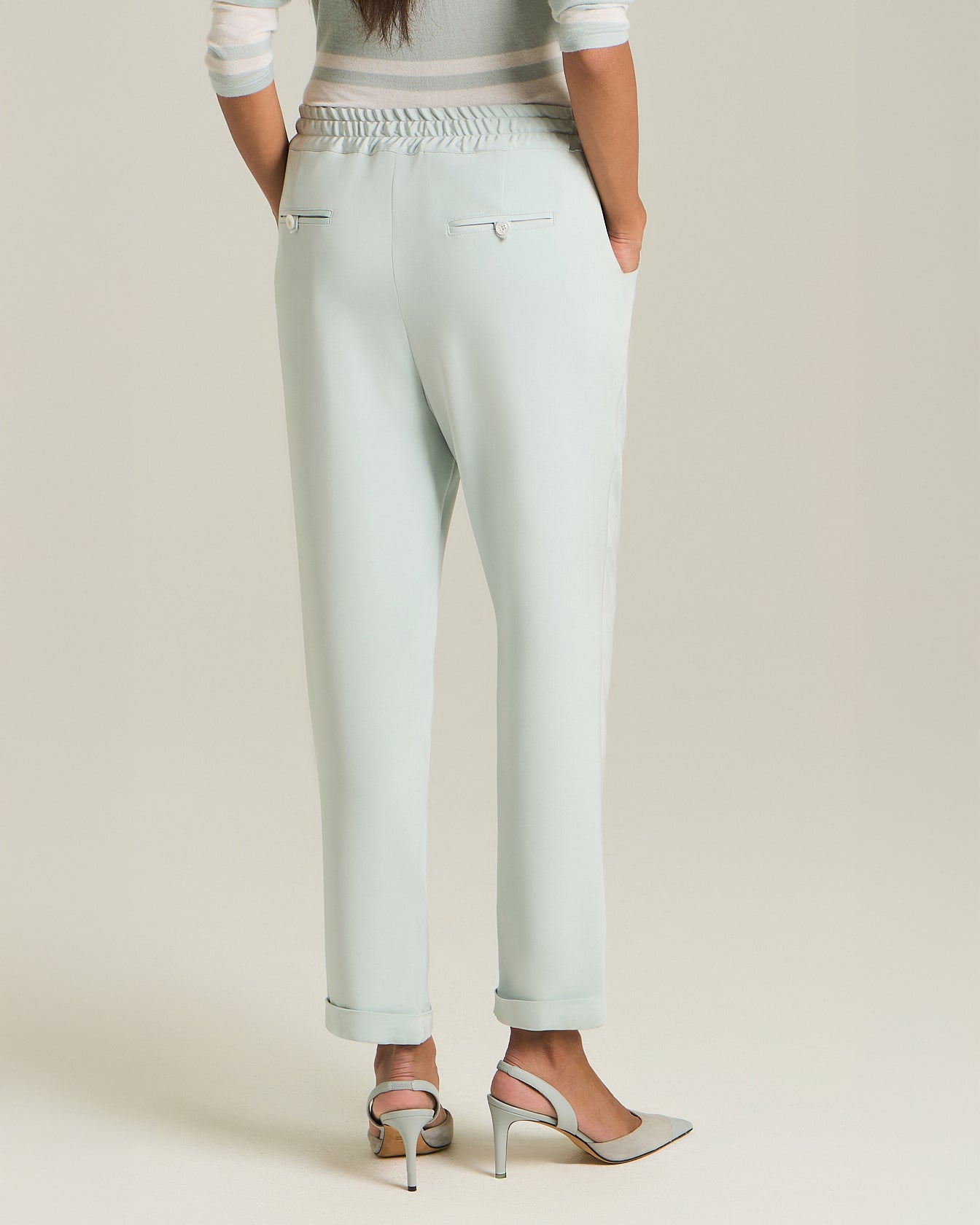 Kiton Trousers Silk Comfort Hose Seide elastisch Gr. 40