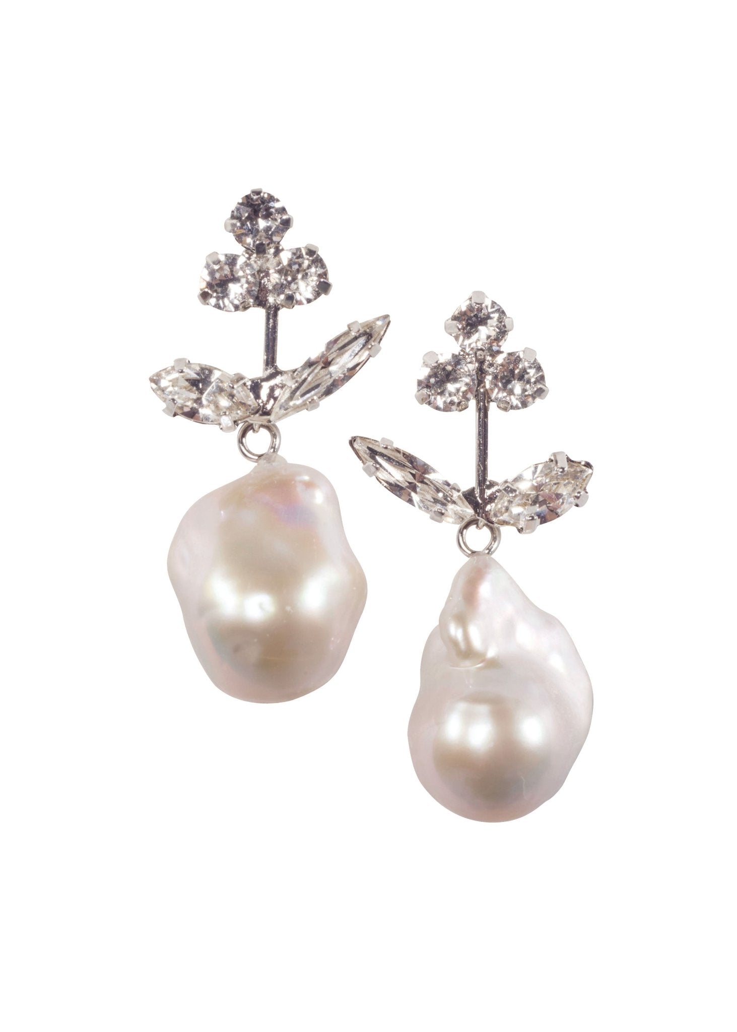 Elizabeth Bower Baroque Bud Tropfen Ohrringe Gold Stecker