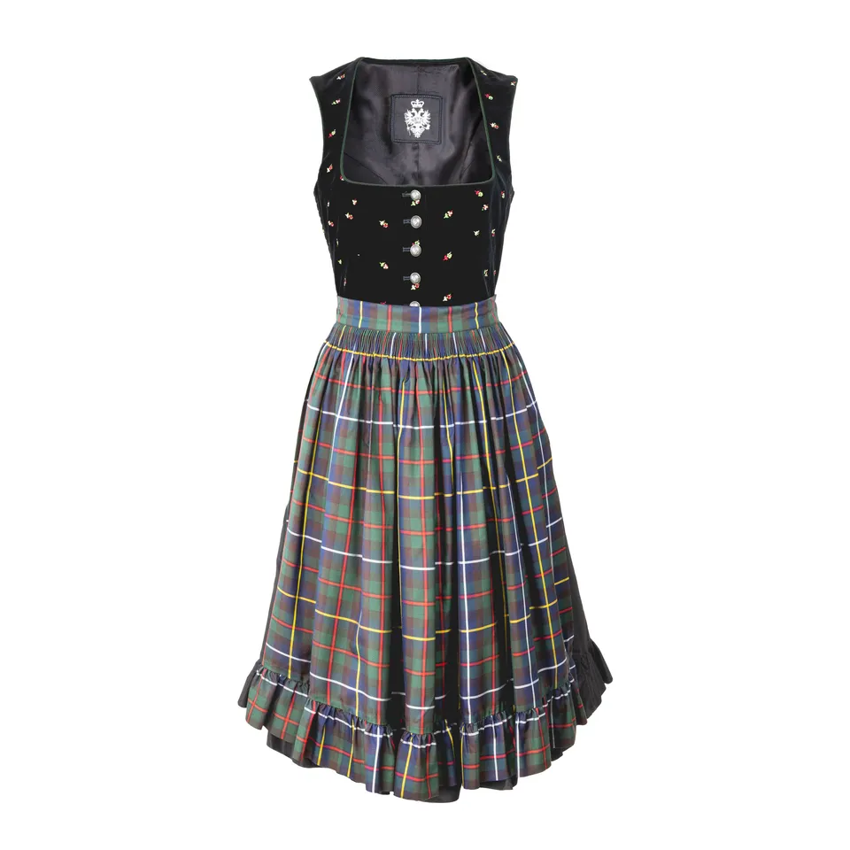 Rettl Kärntner Damen Dirndl lang grün 95 cm