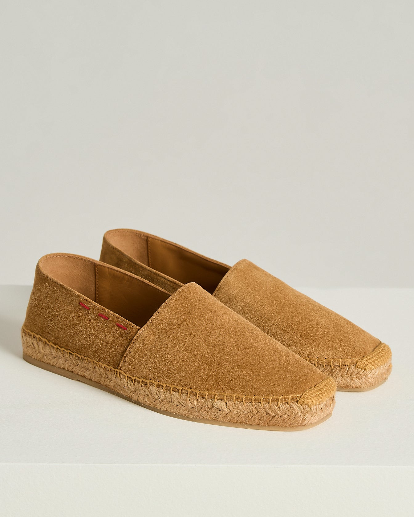 Kiton Shoes Espadrilles Cognac Wildleder Slip-On