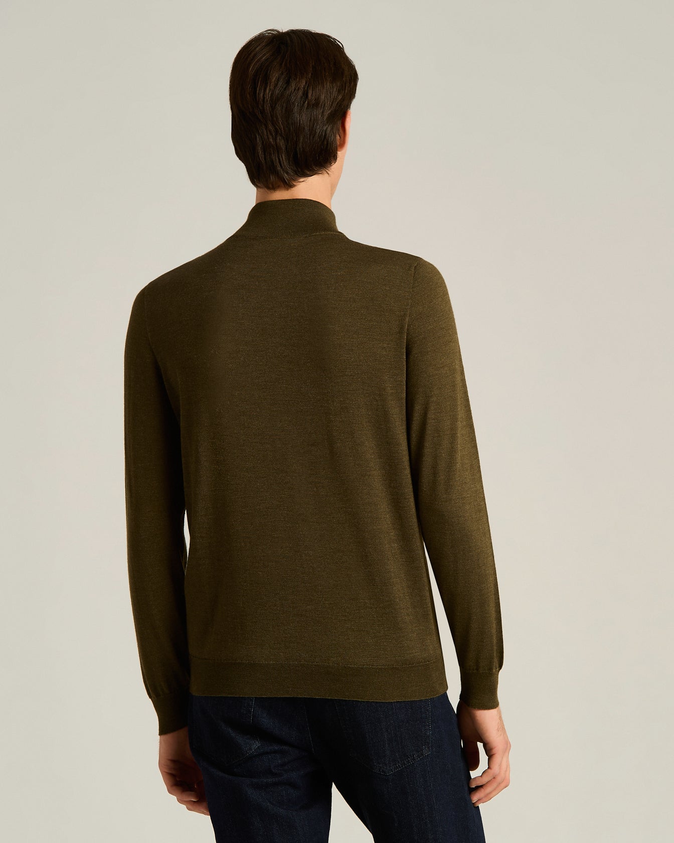 Kiton Cashmere Silk Jacket braun Kontrast Herren