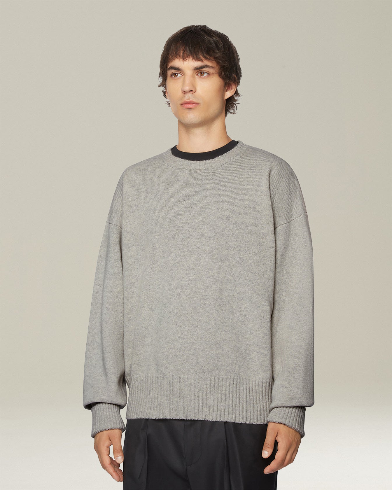 Kiton Leisure Pullover Wolle Rundhals elastisch Herren