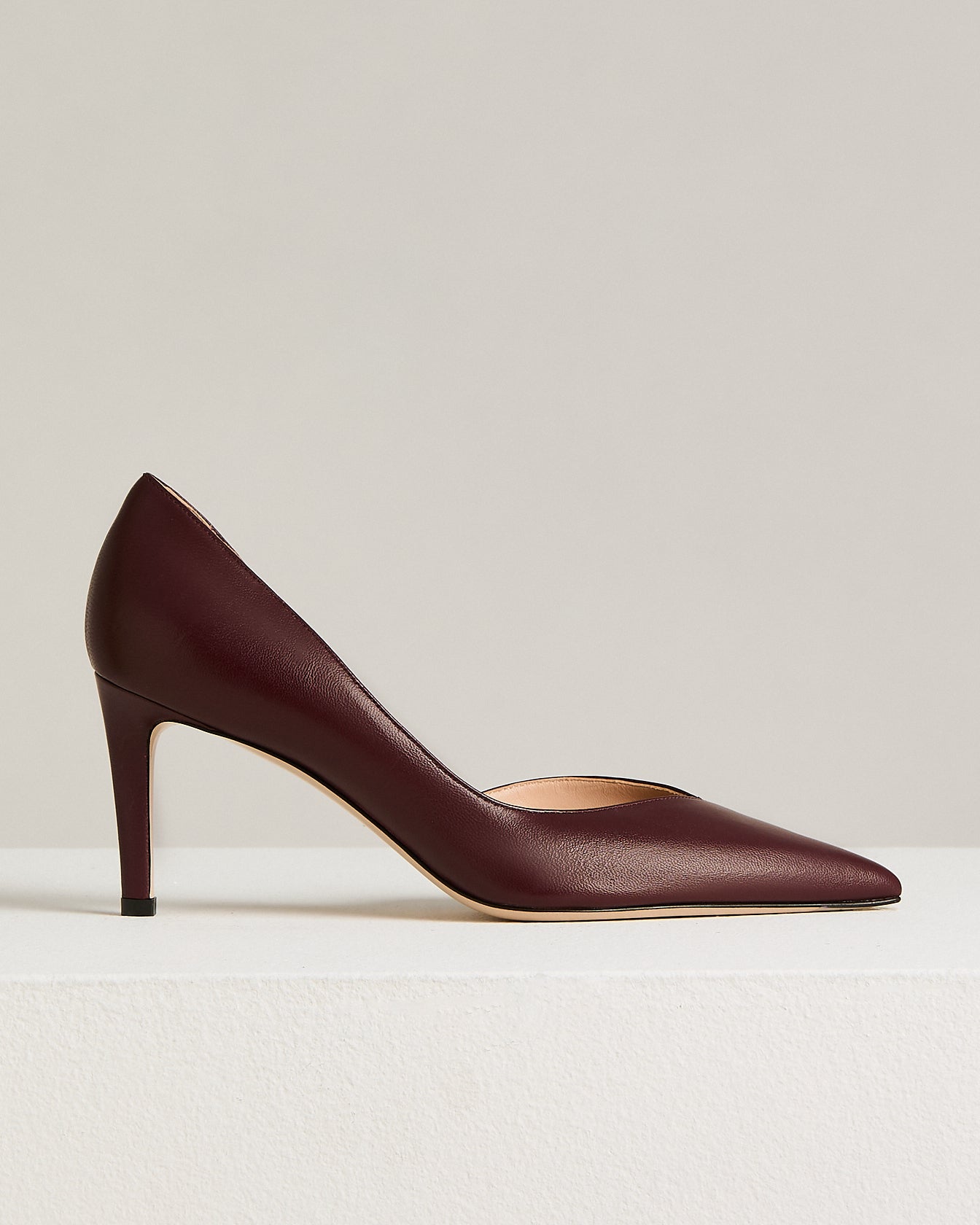 Kiton Pumps Leder bordeaux 7cm Gr 38