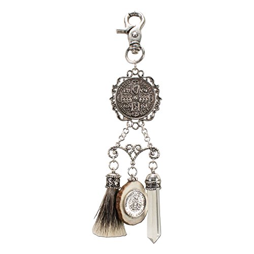 Alpenflüstern DAHEIM Leo HCH028 Charivari antik-silber Hirschhorn