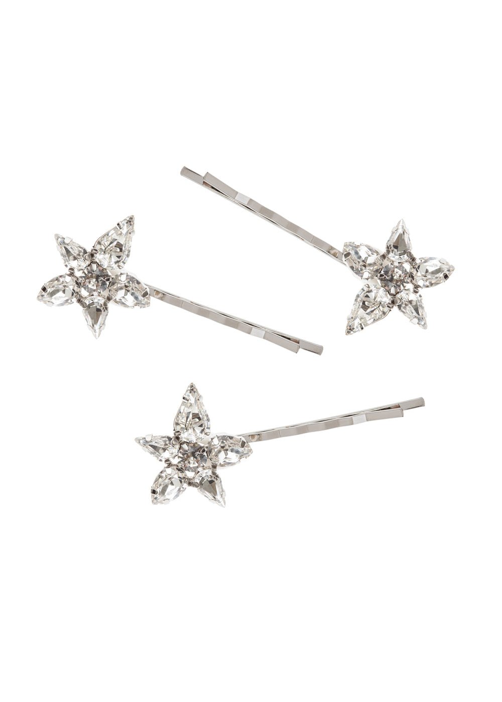Elizabeth Bower Classique Haarnadel Rhodium Kristall