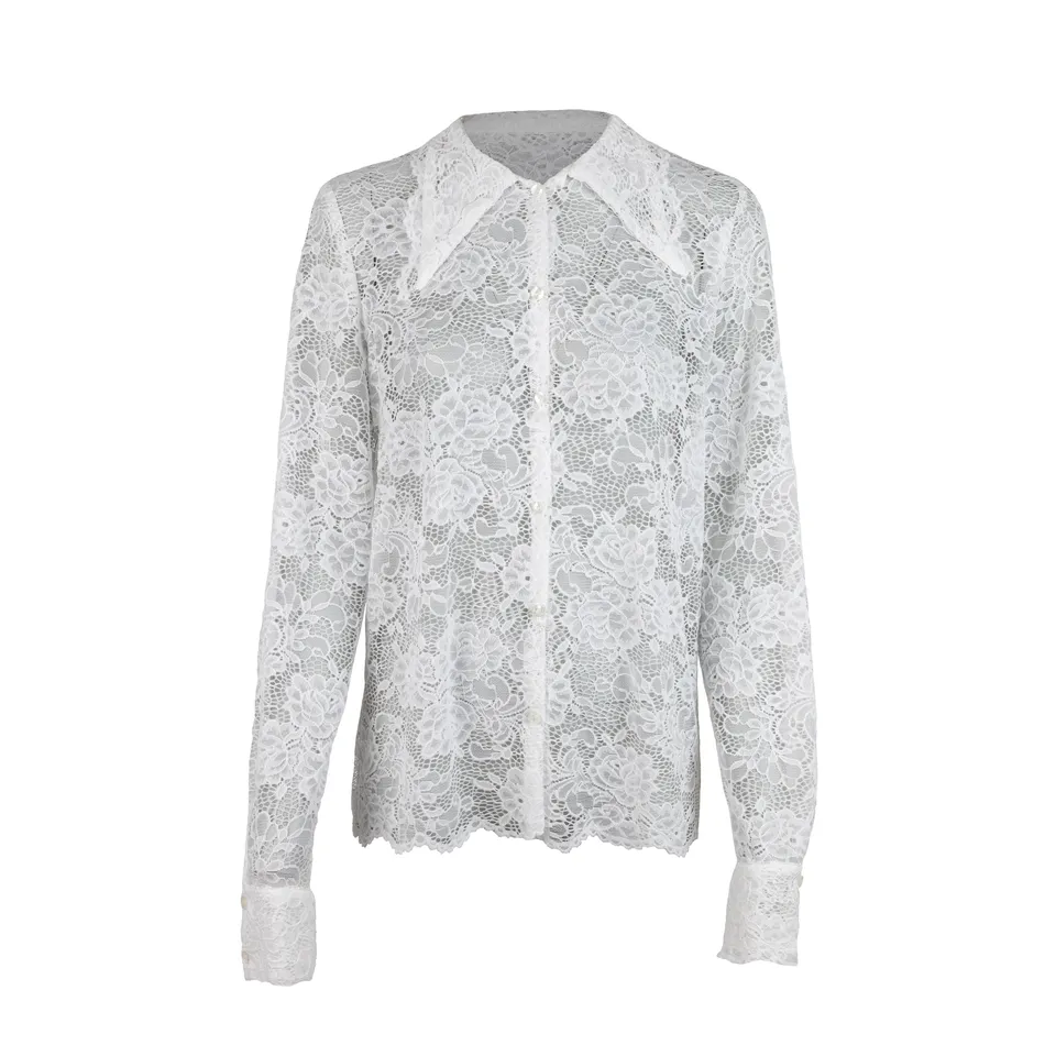 Rettl Women Vibe Damen Bluse Spitze Weiß