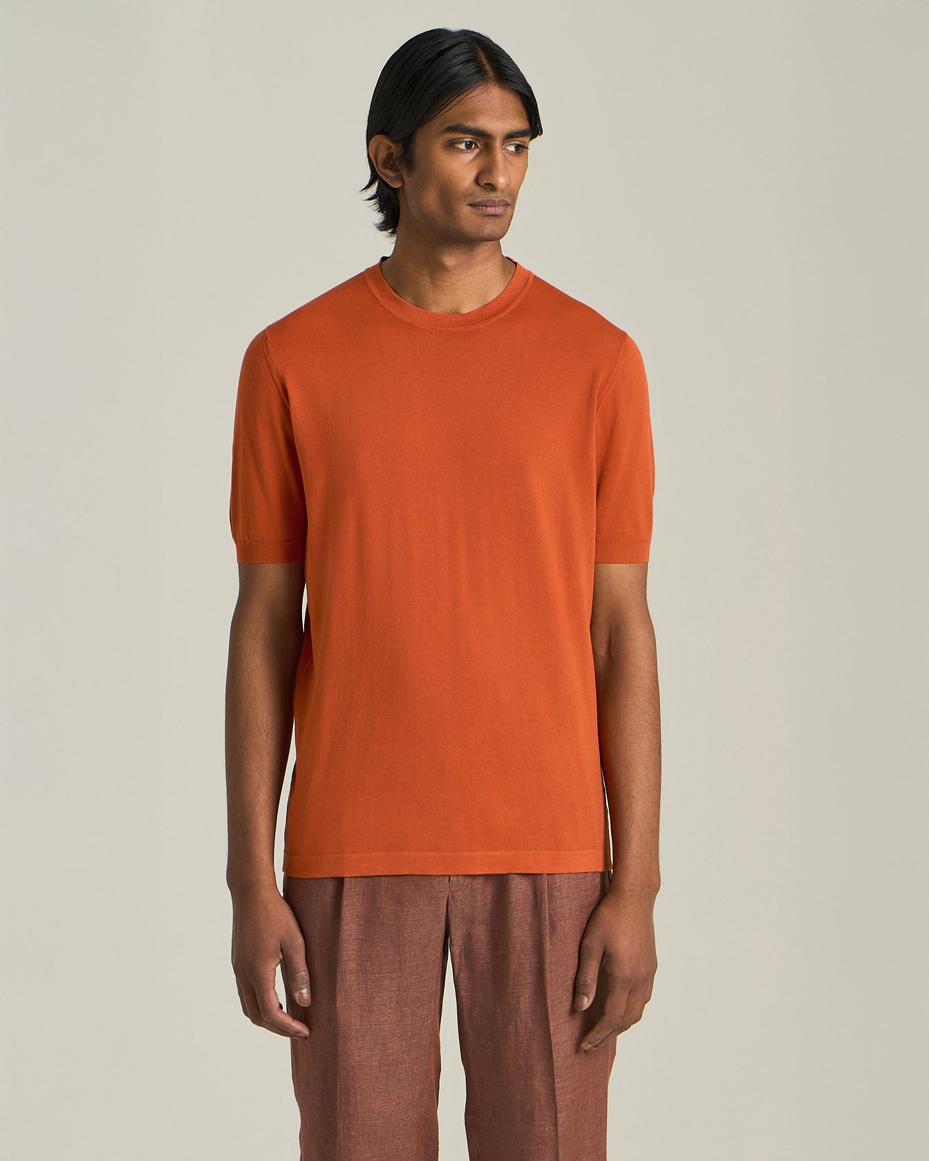 Kiton Crew Neck T-Shirt Baumwolle Größe L