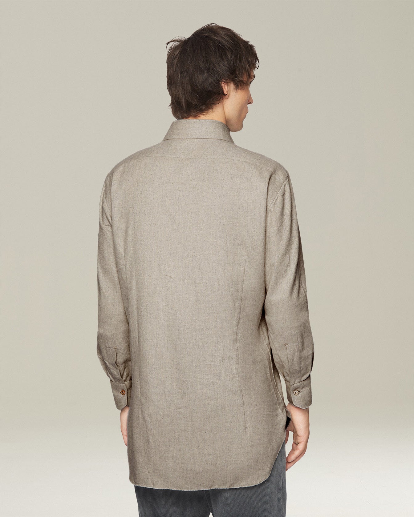 Kiton Shirts Flanellhemd Baumwolle Perlmuttknöpfe Gr. 42