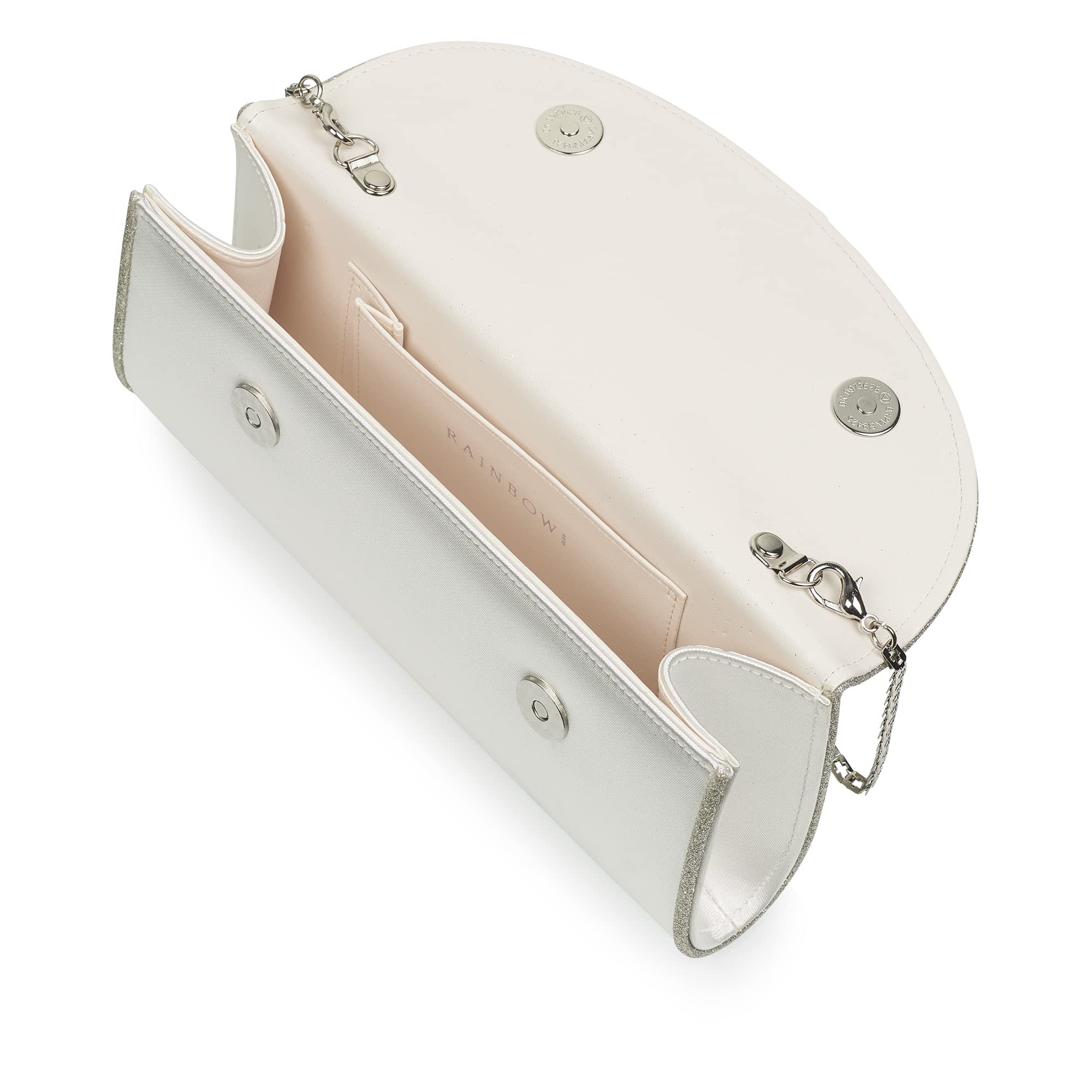 Rainbow Club Handbags Valetta Brauttasche Ivory Glitter