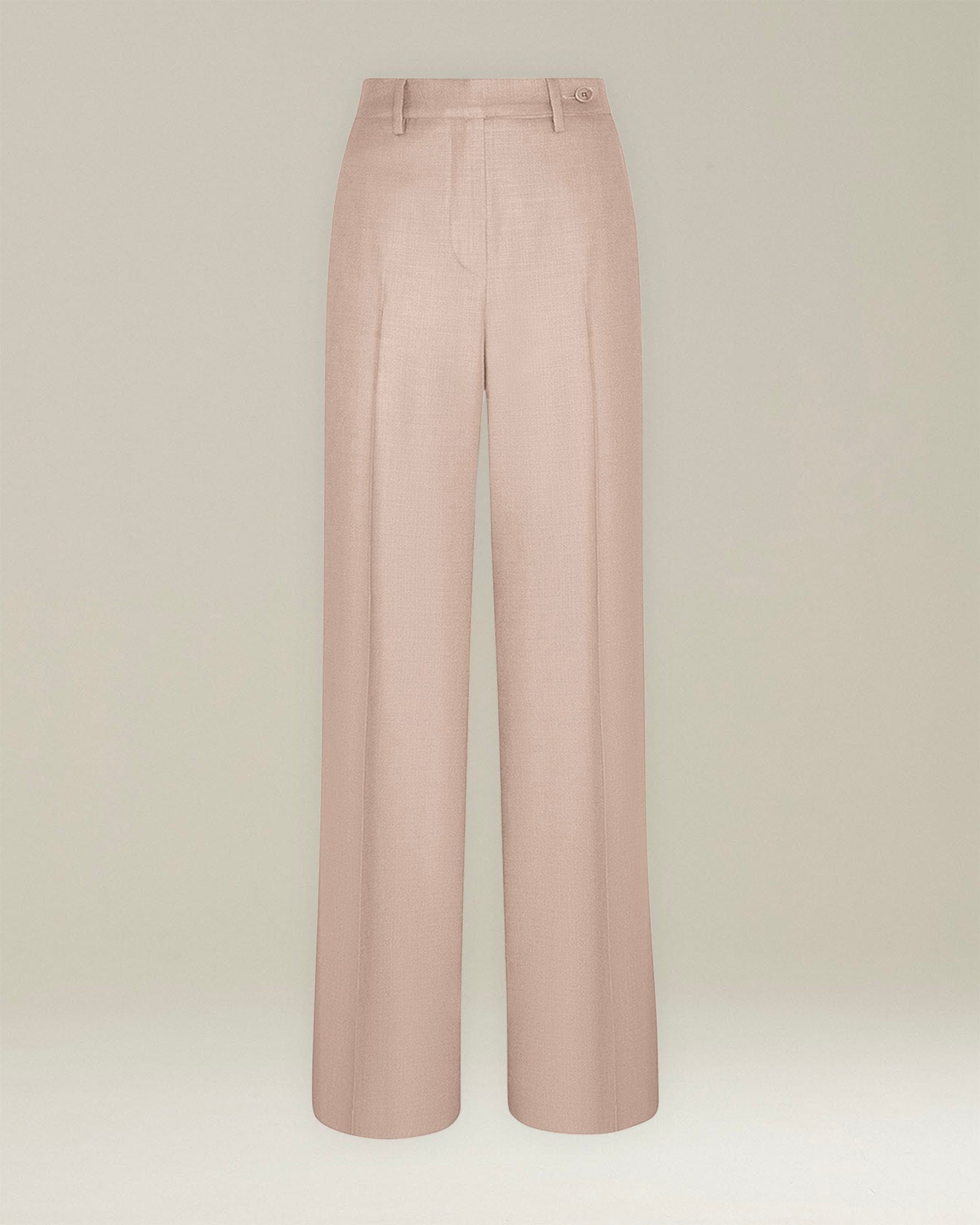 Kiton Pantaloni Seta Hose Beige Seide Wolle Weit