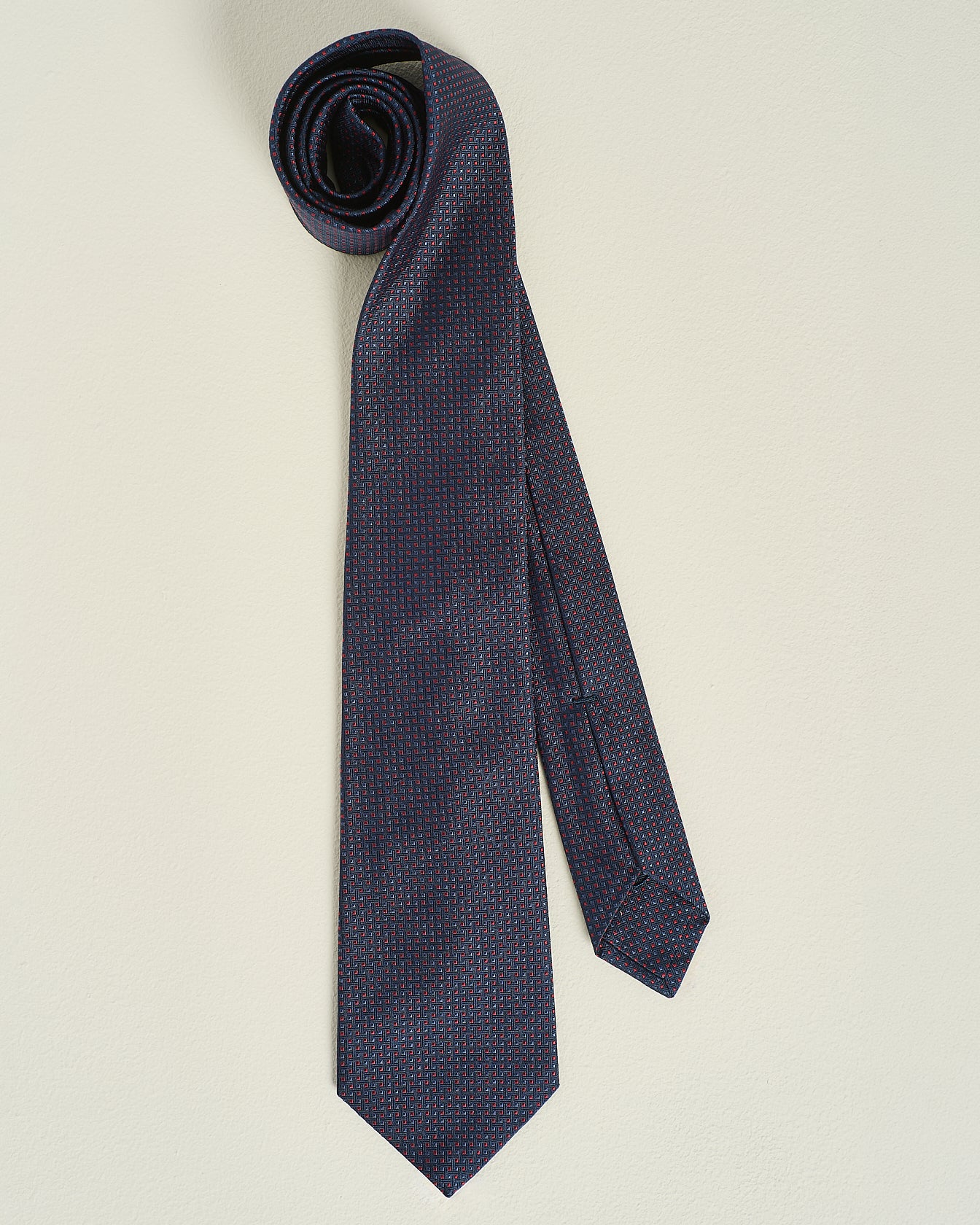 Kiton gemusterte Seidenkrawatte 148 x 8,5 cm TU