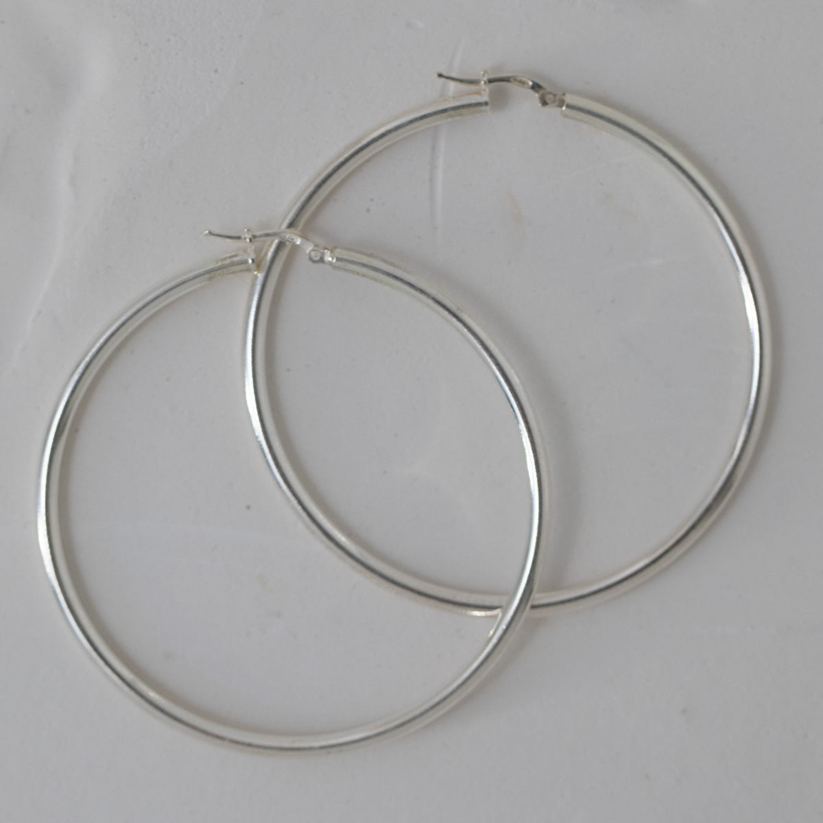 Juvelan Creolen 6 cm Silber Sterlingsilber Sample Sale