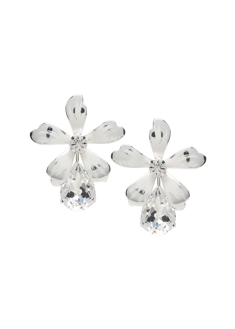 Elizabeth Bower Hibbi Stud Ohrstecker Gold Blumen Kristall