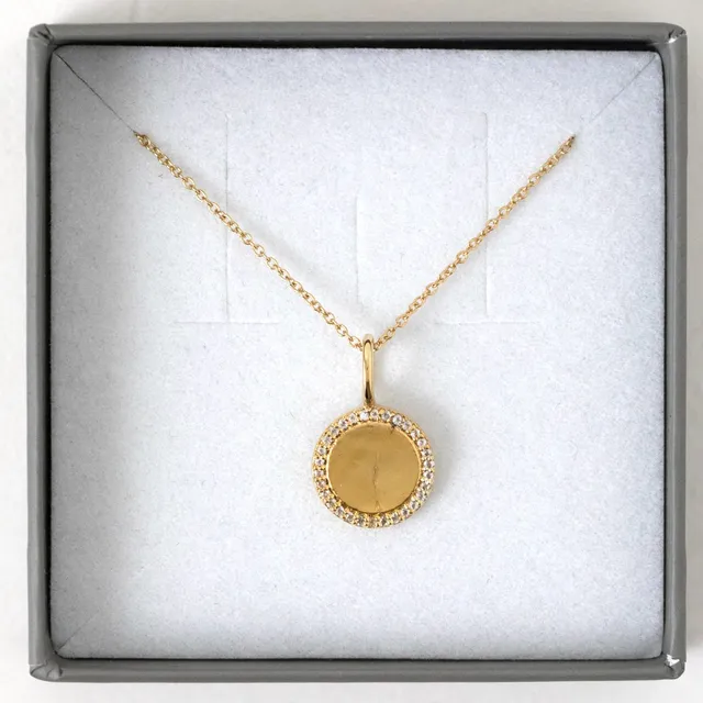 Juvelan Sample Sale Halskette CZ Gold 40+5cm