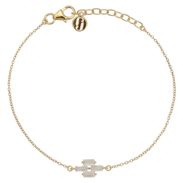 Juvelan Rarity Armband Silber mit Baguette-Kristallen
