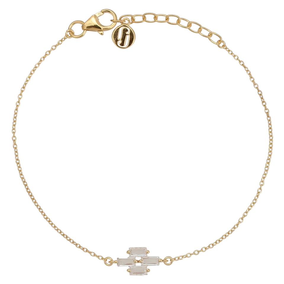 Juvelan Rarity Armband Silber mit Baguette-Kristallen