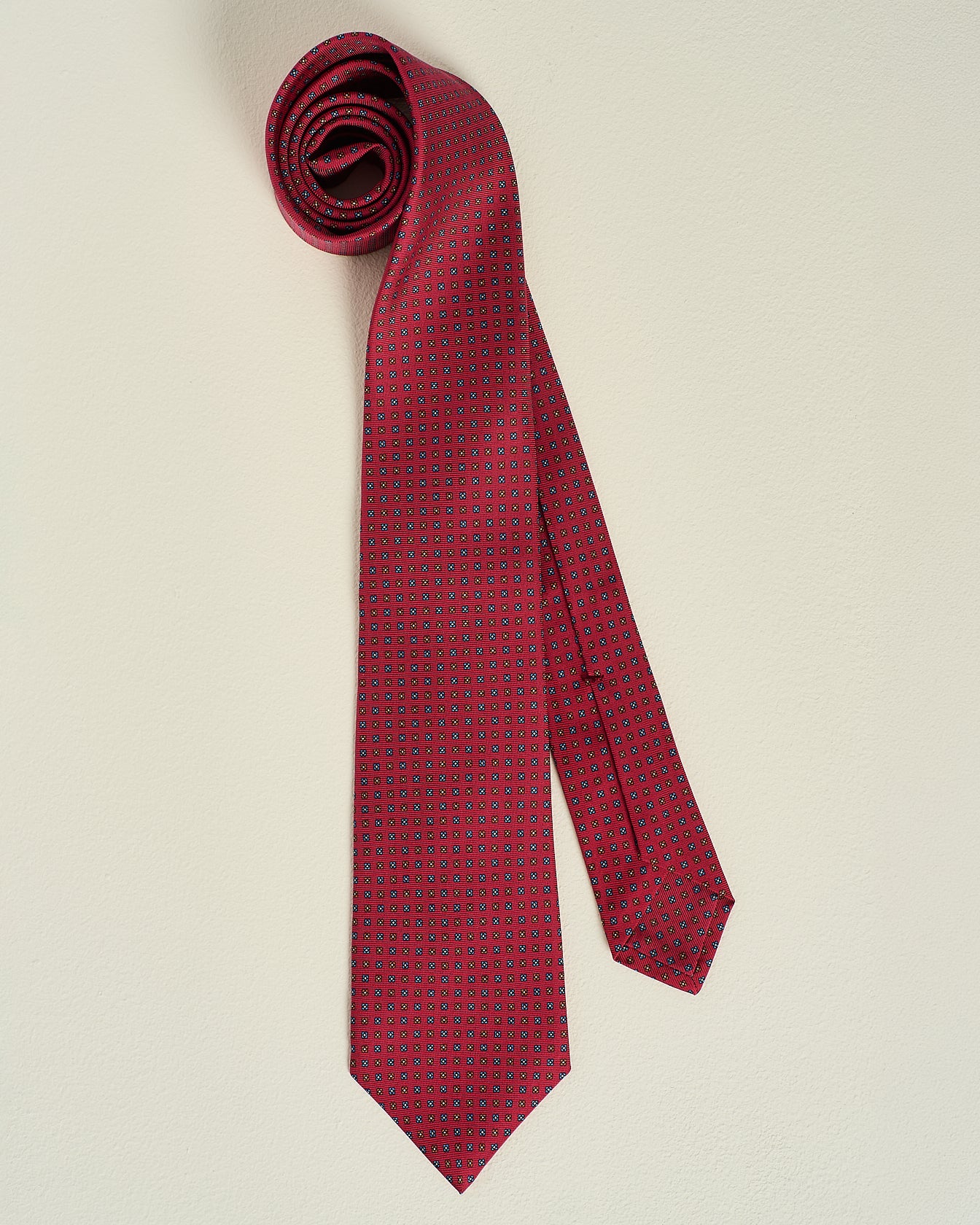 Kiton Patterned Silk Tie Seidenkrawatte TU gemustert