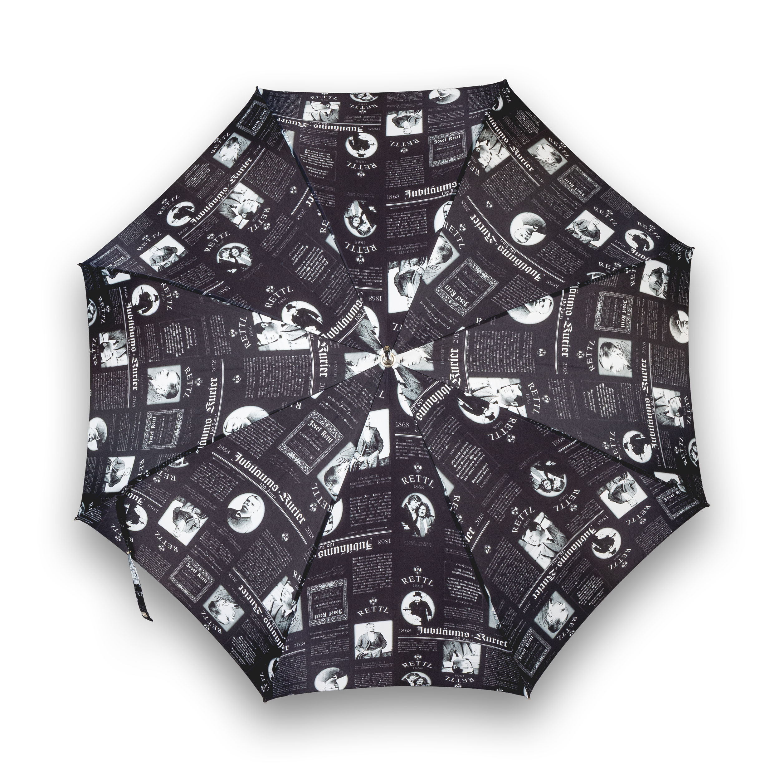 Rettl Accessoires Men Stockschirm Holzgriff schwarz