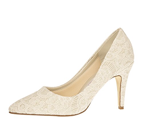 Rainbow Club Embellished Giverney Pumps Ivory Glitzer Gr 37,5