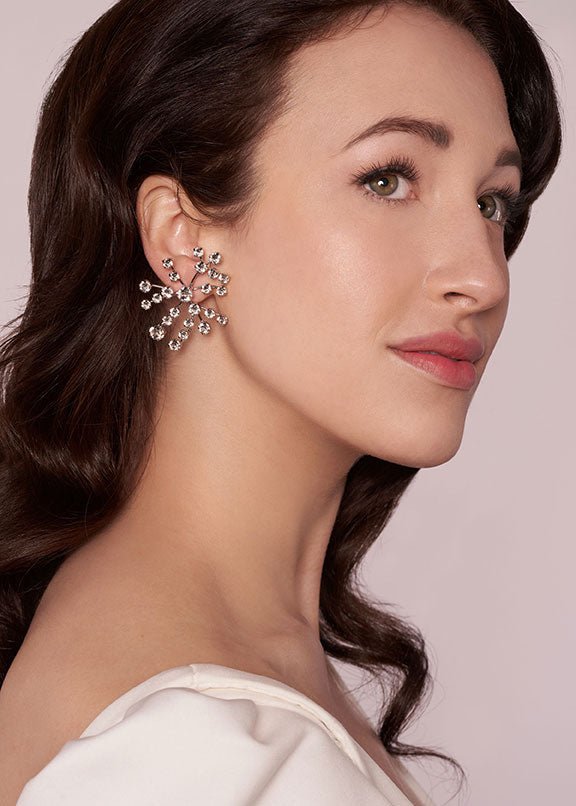 Elizabeth Bower Galaxy Crystal Ohrstecker Rhodium Stecker