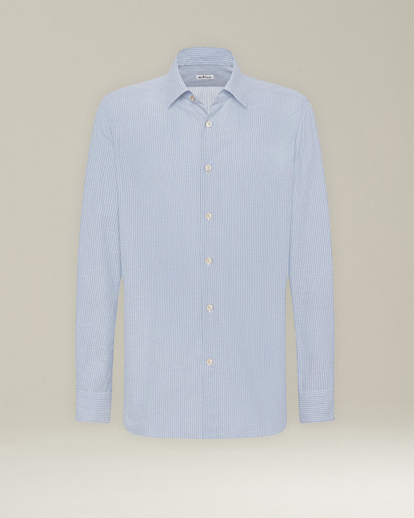 Kiton Shirts Baumwollhemd Gestreift Gr. 40