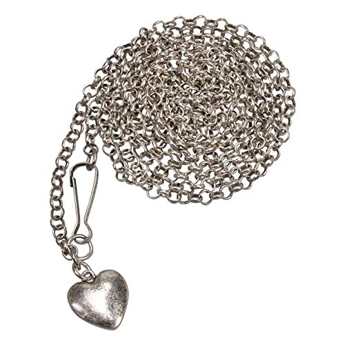 Alpenflüstern Daheim DCH039 Miederkette 120 cm antik-silber Edelweiss