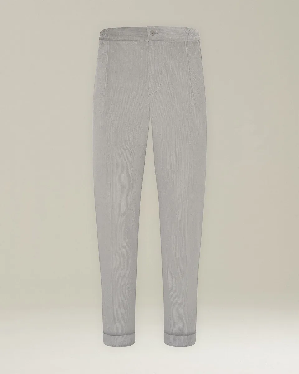 Kiton Pantalone Comfort Hose Baumwolle Wolle Kordel
