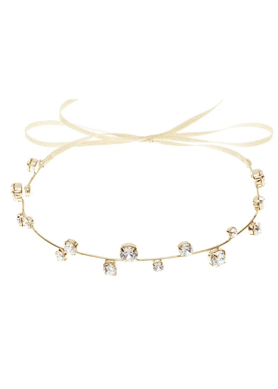 Elizabeth Bower Asteria Haarband Gold Kristall