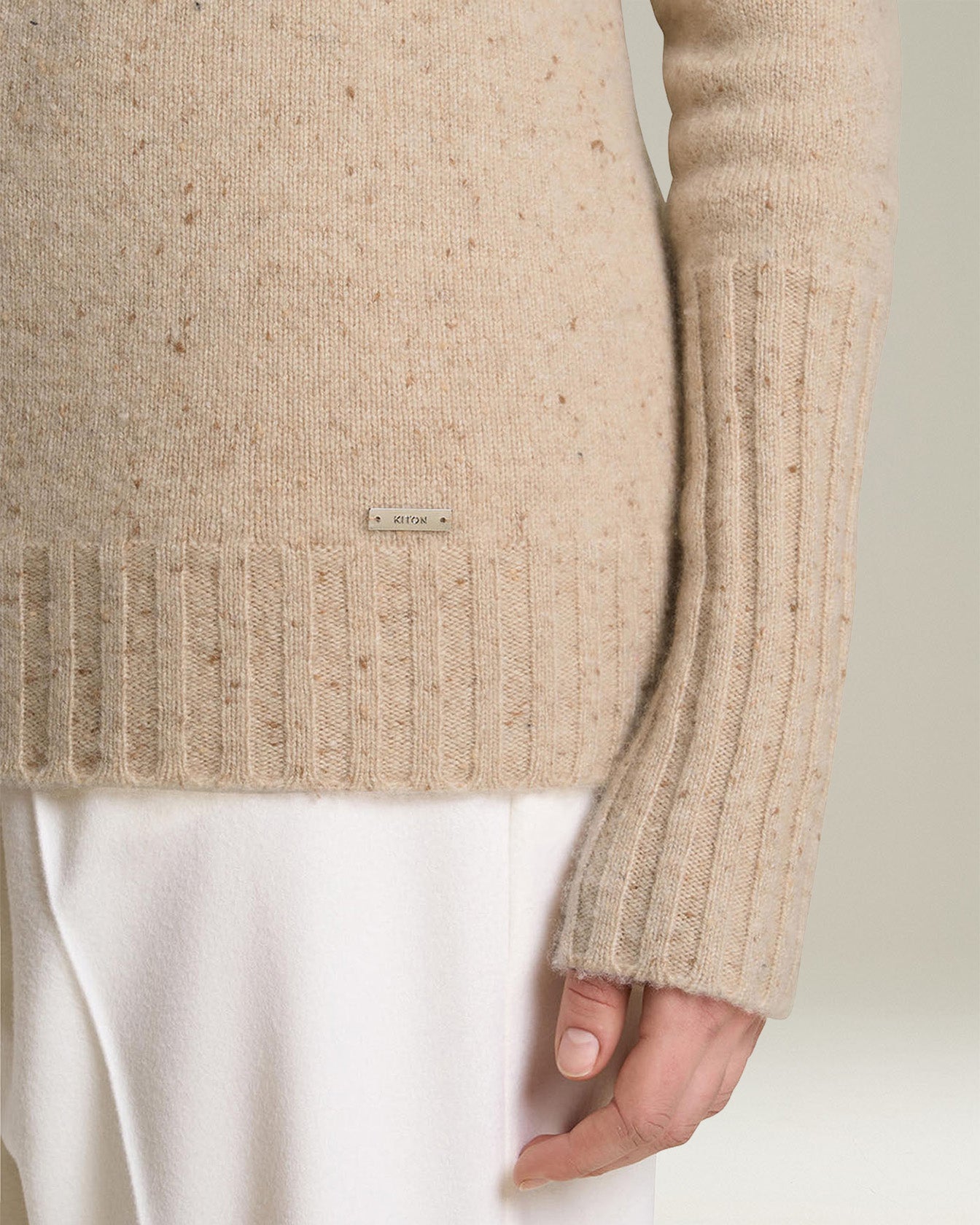 Kiton Knitwear Rollkragenpullover Kaschmir Donegal