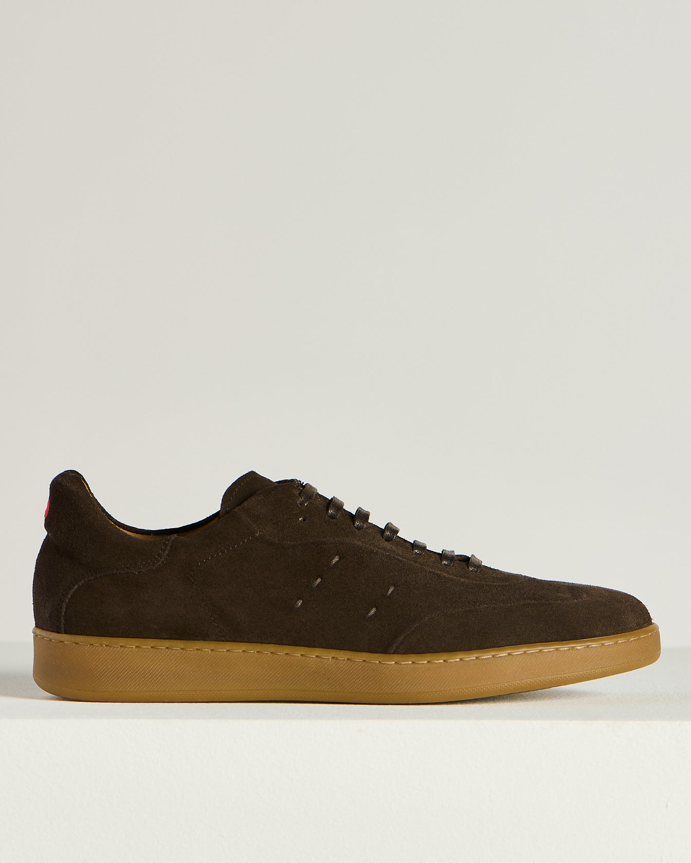 Kiton Shoes Suede Sneaker Dunkelbraun Gr. 43 perforiert